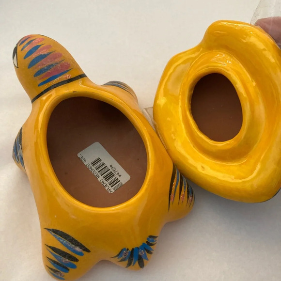 Yellow Turtle Trinket Figurine Souvenir From Cabo San Lucas - Picture 4 of 6